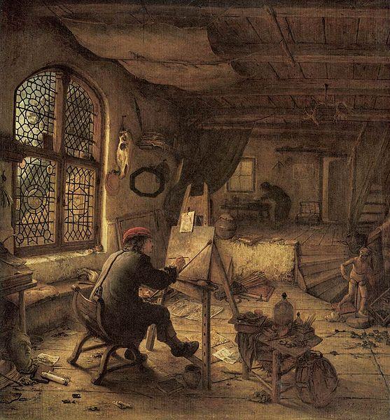 Adriaen van ostade The Painter in His Studio Germany oil painting art